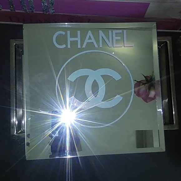Iridescent Chanel Mirror with Stand - Picture 2 of 9